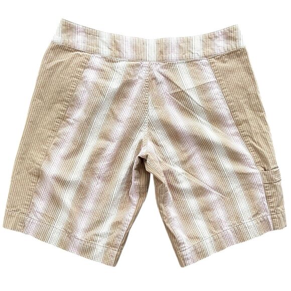 Patagonia Shorts Women Size 10 Slabstick Striped Flat Front Hiking - Picture 2 of 3